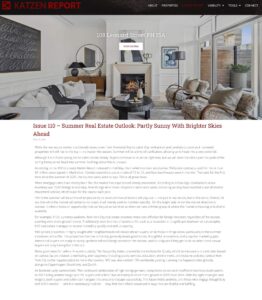 Issue 110 - Summer Real Estate Outlook - Partly Sunny with Brighter Skies Ahead