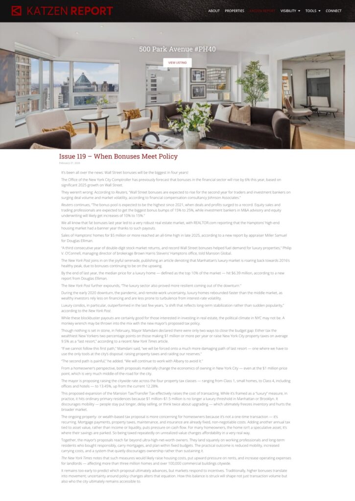 Issue 119 - When Bonuses Meet Policy